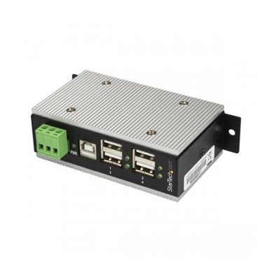 StarTech.com 4-Port Industrial USB 2.0 Hub with ESD Protection & 350W Surge Protection