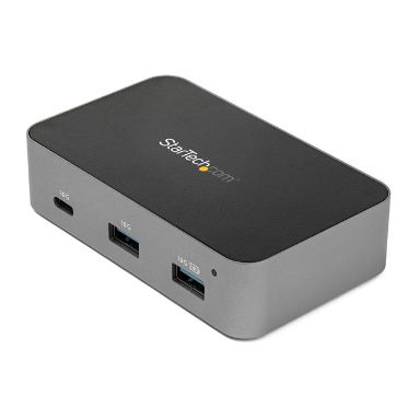 StarTech.com 3 Port USB C 3.1 Gen 2 Hub with Ethernet Adapter - 10Gbps USB Type C to 2x USB-A & 1x USB-C Ports - USB Hub w/ BC 1.2 Phone Fast Charging - Superspeed 10Gbps USB C Hub