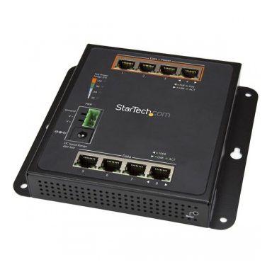 StarTech.com 8-Port (4 PoE+) Gigabit Ethernet Switch - Managed - Wall Mount with Front Access