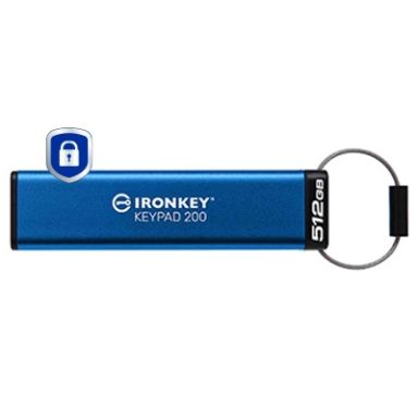 Kingston Technology IronKey 512GB Keypad 200, FIPS 140-3 Lvl 3 (Pending) AES-256 Encrypted