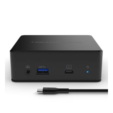 Belkin USB-C Dual Display Docking Station USB 3.2 Gen 1 (3.1 Gen 1) Type-C Black