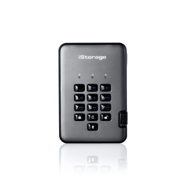 iStorage diskAshur PRO2 256-bit 8TB USB 3.1  Level 3 certified, secure encrypted solid-state dri