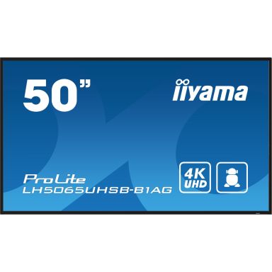 iiyama LH5065UHSB-B1AG Signage Display Digital signage flat panel 125.7 cm (49.5