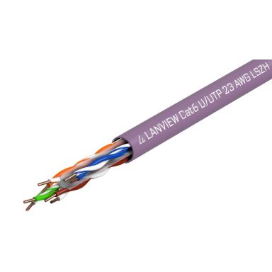 Lanview LVN122150 networking cable Purple 305 m Cat6 U/UTP (UTP)