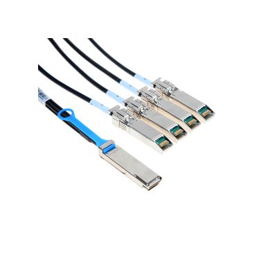 Mellanox Technologies QSFP / 4 SFP+, 5m InfiniBand cable 4 x SFP+ Black
