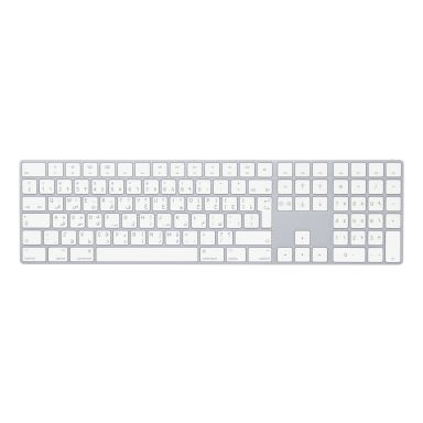 Apple Magic w/ Numeric Keypad keyboard Universal Bluetooth QWERTY Arabic Silver, White