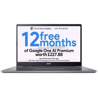 Acer Chromebook Plus 515 (CB515-2H) - Intel Core i3, 8GB, 256GB SSD, 15.6