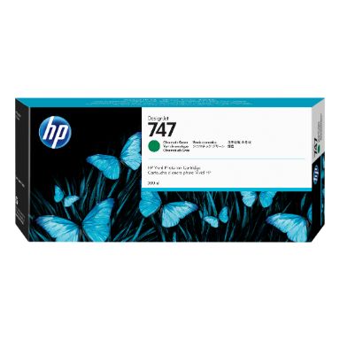 HP P2V84A/747 Ink cartridge green chromatic 300ml for HP DesignJet Z 9+