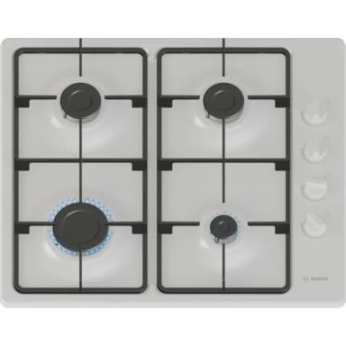 Bosch Serie 2 PBP6B2K60 hob White Built-in 58 cm Gas 4 zone(s)