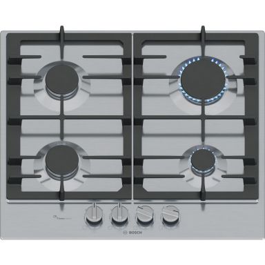Bosch Serie 6 PCP6A5I90 hob Stainless steel Built-in 58 cm Gas 4 zone(s)