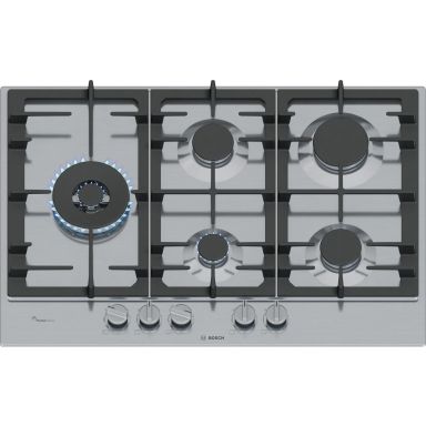 Bosch Series 6 75cm 5 Burner Gas Hob - Stainless Steel