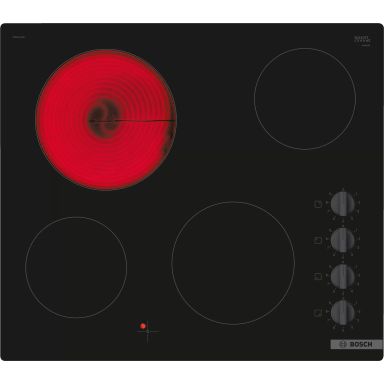 Bosch Serie 2 PKE611CA3E hob Black Built-in 60 cm Ceramic 4 zone(s)