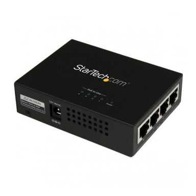 StarTech.com 4-Port Gigabit Midspan - PoE+ Injector - 802.3at/af