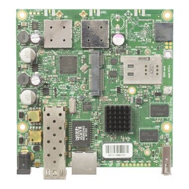 Mikrotik RouterBOARD 922UAGS with 720MHz Atheros CPU, 128MB RAM, 1xGigabit LAN, USB, 1xSFP, miniPCIe, SIM slo