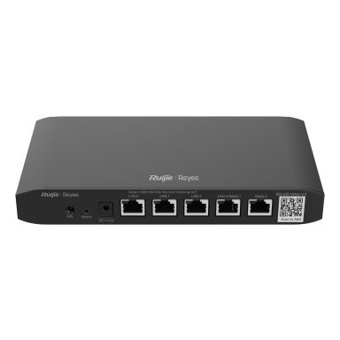 Ruijie Networks Reyee 5-Port 1GB Cloud Router, 5 x 1GE service ports, support up to 2 WAN