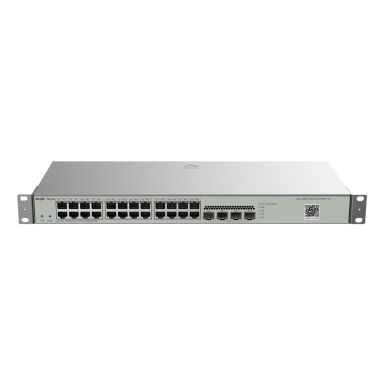 Ruijie Networks 24-Port Gigabit L2 Managed Switch  24 Gigabit RJ45 Ports  4 SFP Slots  19-inch Rack-