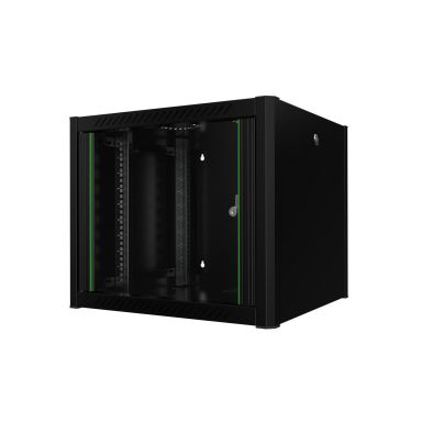 Lanview RWP09U56BL rack cabinet 9U Wall mounted rack Black