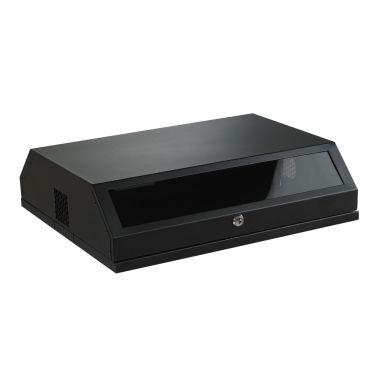 Lanview RWSLMBL rack cabinet 8U Wall mounted rack Black