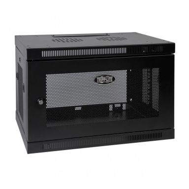Tripp Lite SmartRack 9U Low-Profile Switch-Depth Wall-Mount Rack Enclosure Cabinet