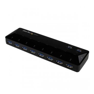 StarTech.com 10-Port USB 3.0 Hub with Charge and Sync Ports - 2 x 1.5A Ports