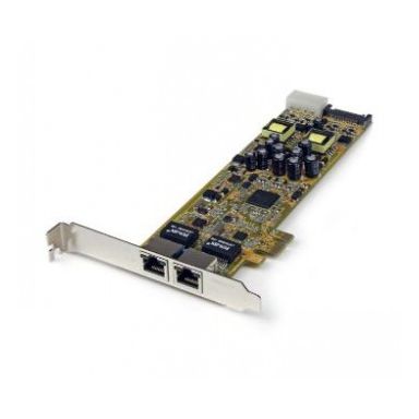 StarTech.com Dual Port PCI Express Gigabit Ethernet PCIe Network Card Adapter - PoE/PSE