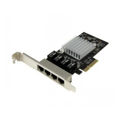 StarTech.com 4-Port Gigabit Ethernet Network Card - PCI Express, Intel I350 NIC