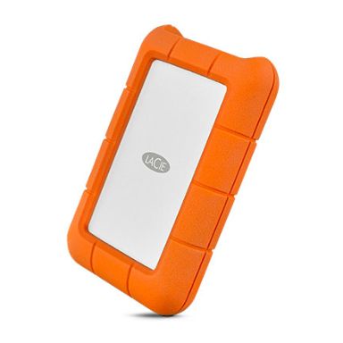 LaCie Rugged USB-C external hard drive 2000 GB Orange,Silver
