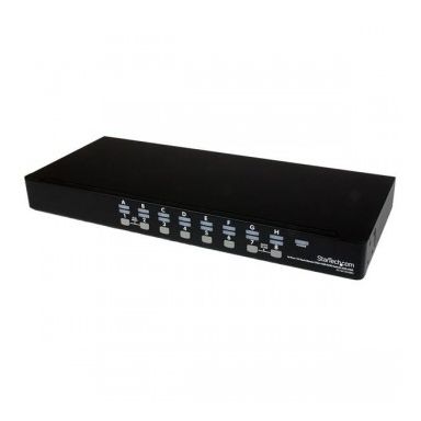 StarTech.com 16 Port 1U Rackmount USB KVM Switch Kit with OSD and Cables