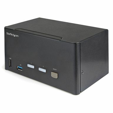 Startech.Com 2 Port Triple Monitor Displayport Kvm Switch - 4k 60hz Uhd Hdr
