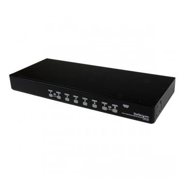 StarTech.com 8 Port 1U Rackmount USB PS/2 KVM Switch with OSD