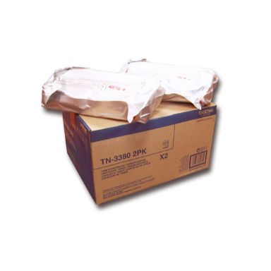 Brother TN-3380TWIN Toner black, 8K pages, Pack qty 2