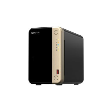 QNAP TS-264 NAS Tower Ethernet LAN Black, Gold N5095