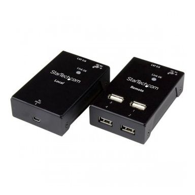 StarTech.com 4-Port USB 2.0-Over-Cat5-or-Cat6 Extender - 165ft (50m)