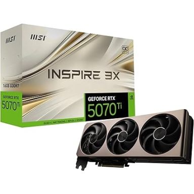 MSI VGA 16GB RTX5070TI INSPIRE 3X OC 3xDP/HDMI GeForce RTX 5070 Ti 16G INSPIRE 3X OC