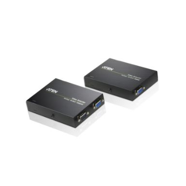 ATEN VE150A-AT-E AV extender AV transmitter & receiver Black