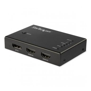 StarTech.com 4-Port HDMI Video Switch - 3x HDMI and 1x DisplayPort - 4K 60Hz
