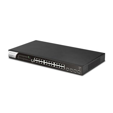 DrayTek VigorSwitch P2282x L2+ Managed 24-Port Gigabit PoE Switch with 4 x 10GbE SFP+ Ports and Power Backup Input