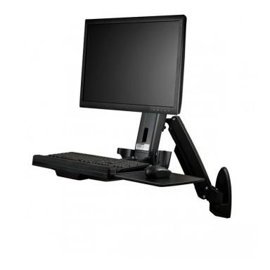 StarTech.com Wall-Mounted Sit-Stand Desk - Single Monitor