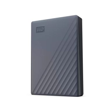 Western Digital WD My Passport WDBY3J0060BGY - Hard drive - encrypted - 6 TB - external (portable) - USB 3.2 Gen 1 - 256-bit AES - silicon grey