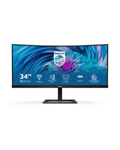Philips E Line 346E2CUAE/00 computer monitor 86.4 cm (34") 3440 x 1440 pixels Wide Quad HD+ LCD Blac