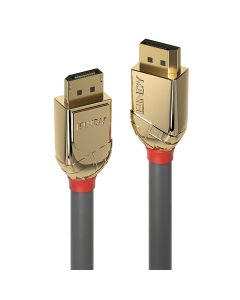 Lindy 3m DisplayPort 1.4Cable, Gold Line