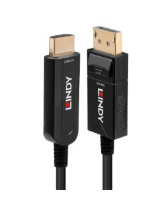 Lindy 38494 video cable adapter 50 m DisplayPort HDMI Type A (Standard) Black