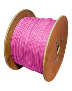 Cablenet Cat6a Pink S/FTP LSOH 26AWG Stranded Patch Cable 500m Reel