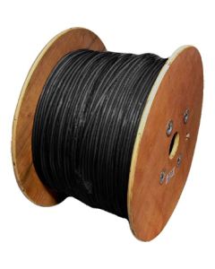 Cablenet Cat5e Black U/UTP PVC 24AWG Stranded Patch Cable 500m Reel