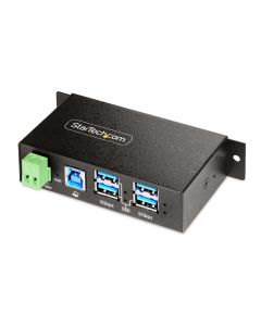StarTech.com 5G4AINDRM-USB-A-HUB interface hub USB 3.2 Gen 1 (3.1 Gen 1) Type-B 5000 Mbit/s Black