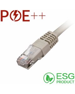 Cablenet 3m Cat6 RJ45 Grey U/UTP PVC 24AWG Flush Moulded Booted Patch Lead (PK 100)