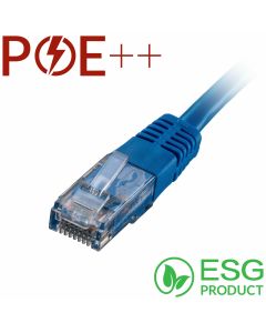 Cablenet 2m Cat6 RJ45 Blue U/UTP PVC 24AWG Flush Moulded Booted Patch Lead (PK 100)