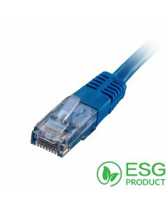 Cablenet 3m Cat5e RJ45 Blue U/UTP PVC 24AWG Flush Moulded Booted Patch Lead (PK 100)