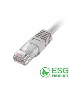 Cablenet 3m Cat5e RJ45 White U/UTP PVC 24AWG Flush Moulded Booted Patch Lead (PK 100)