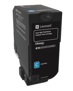 Lexmark 74C2HC0 Toner-kit cyan return program, 12K pages ISO/IEC 19798 for Lexmark CS 725